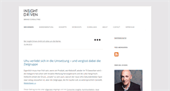 Desktop Screenshot of insightdriven.de