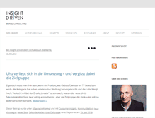 Tablet Screenshot of insightdriven.de